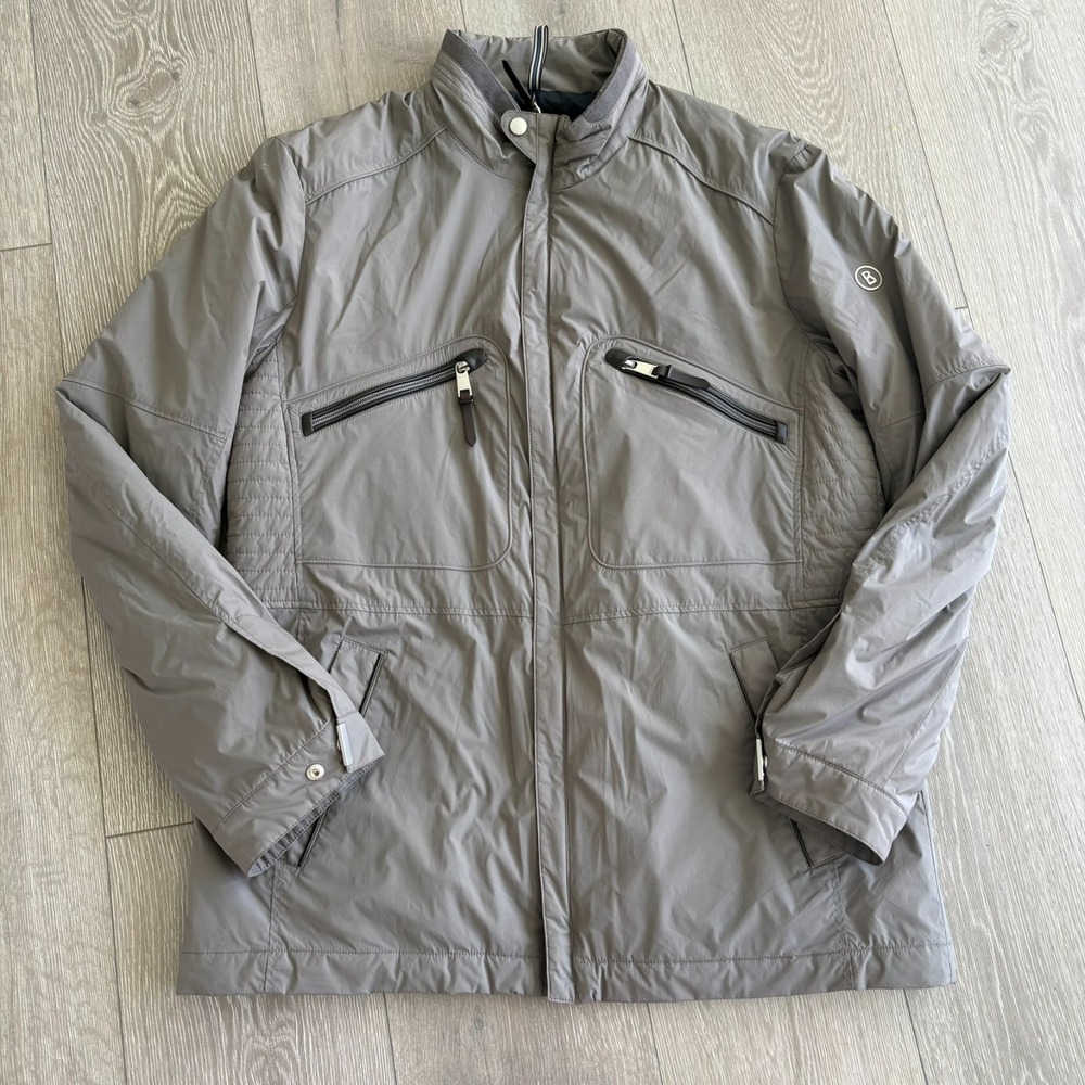 Bogner Mens Gray Long Sleeve Classic Fit Stretch Lightweight Field Jacket Sz‎ 40